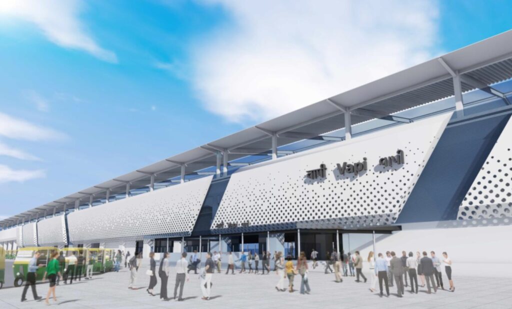 Vapi Bullet Train Station: Roof Work Nearing Completion, Project Pushes Toward 2026 Milestone